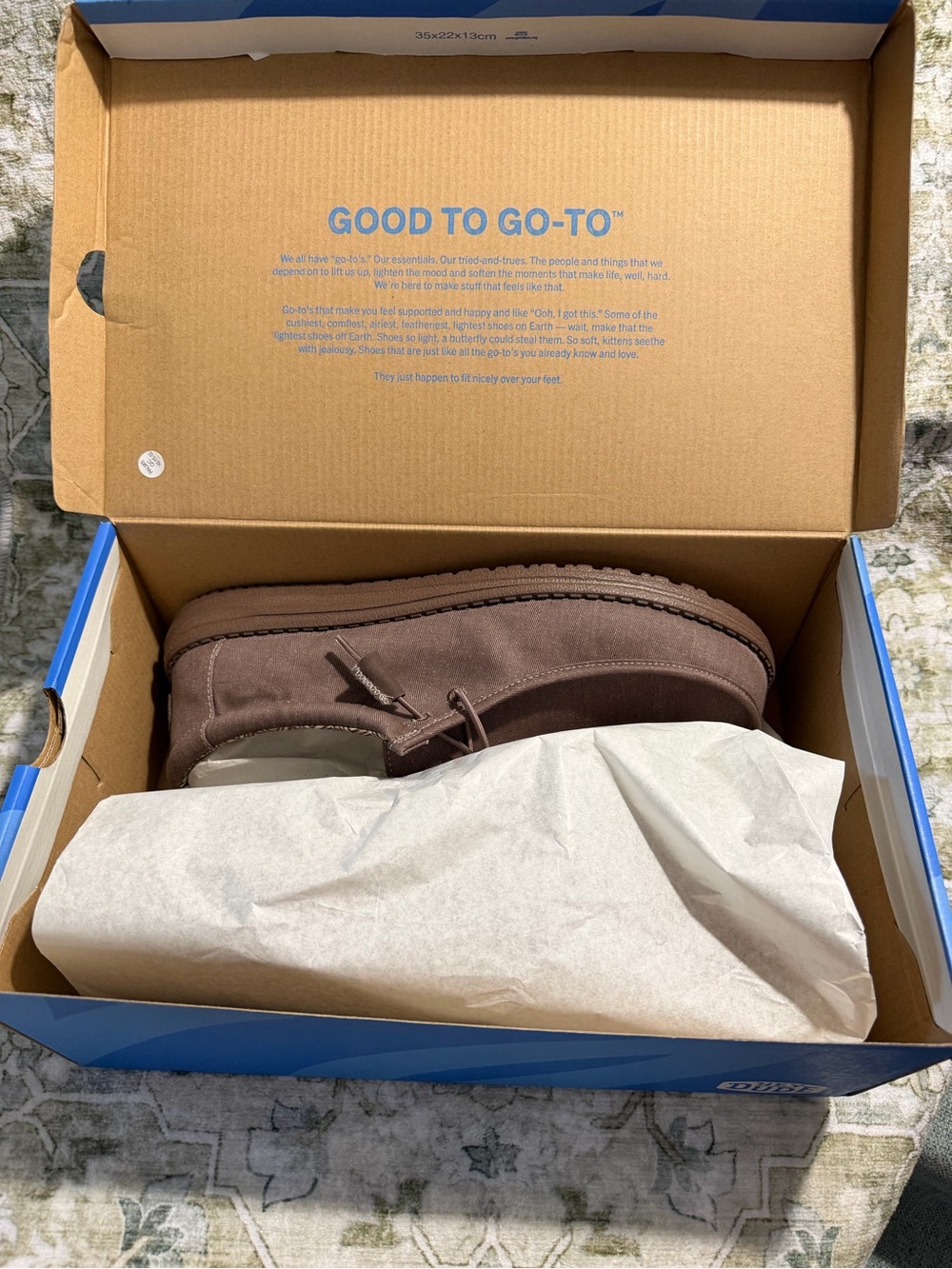 Hey Dude Deep Taupe Canvas Slip-On Loafers US M 12